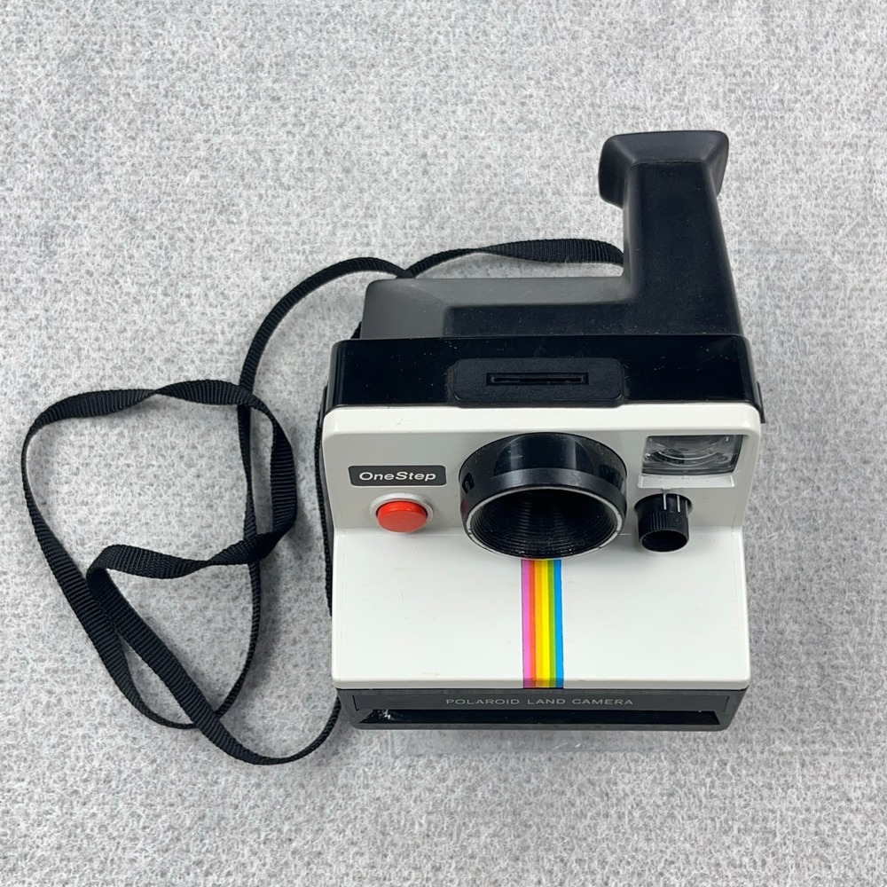 Polaroid Land Camera One Step 600 Instant Rainbow Stripe Film Strap Tested